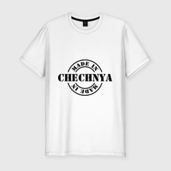 Мужская футболка хлопок Slim Made in Chechnya сделано в Чечне