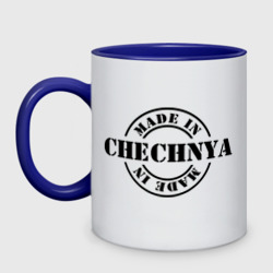 Кружка двухцветная Made in Chechnya сделано в Чечне