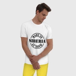 Мужская пижама с белой футболкой хлопок Made in Siberia Сделано в Сибири - фото 2