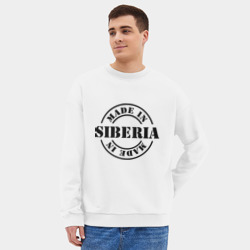 Мужской свитшот oversize без начеса хлопок Made in Siberia Сделано в Сибири - фото 2