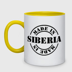 Кружка двухцветная Made in Siberia Сделано в Сибири