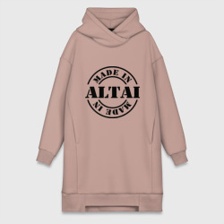 Платье-худи хлопок Made in Altai сделано в Алтае