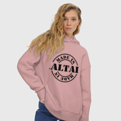 Женское худи Oversize хлопок Made in Altai сделано в Алтае - фото 2