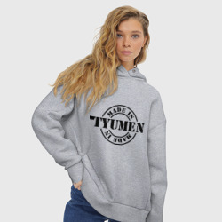 Женское худи Oversize хлопок Made in Tyumen сделано в Тюмени - фото 2