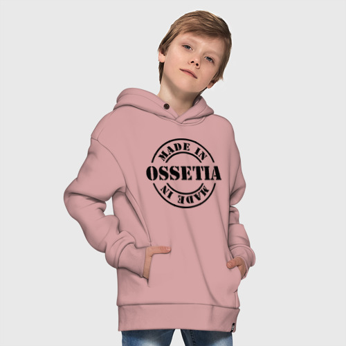 Детское худи Oversize хлопок Made in Ossetia - сделано в Осетии, цвет пыльно-розовый - фото 9