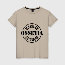Женская футболка хлопок Made in Ossetia - сделано в Осетии