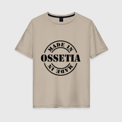 Женская футболка хлопок Oversize Made in Ossetia - сделано в Осетии