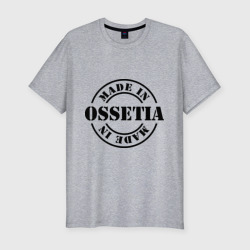 Made in Ossetia - сделано в Осетии – Мужская футболка хлопок Slim с принтом купить