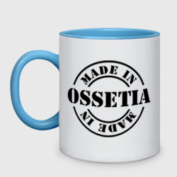 Кружка двухцветная Made in Ossetia - сделано в Осетии