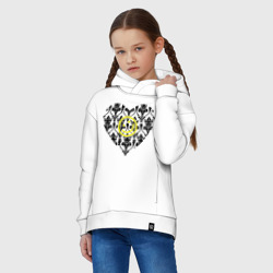Детское худи Oversize хлопок Шерлок Сердце и Смайлик - фото 2