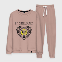 Мужской костюм хлопок Шерлок Сердце I'm Sherlocked