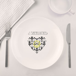 Набор: тарелка + кружка Шерлок Сердце I'm Sherlocked - фото 2