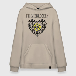 Худи SuperOversize хлопок Шерлок Сердце I'm Sherlocked