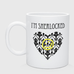 Кружка керамическая Шерлок Сердце I'm Sherlocked