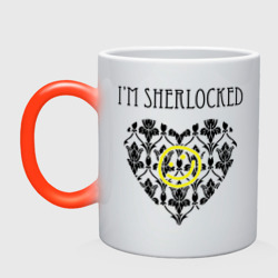 Кружка хамелеон Шерлок Сердце I'm Sherlocked