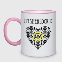 Кружка двухцветная Шерлок Сердце I'm Sherlocked