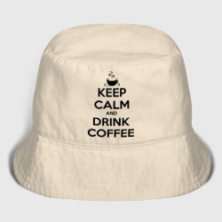 Мужская панама хлопок Keep calm and drink coffee