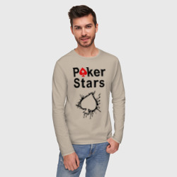 Мужской лонгслив хлопок Poker Stars - фото 2