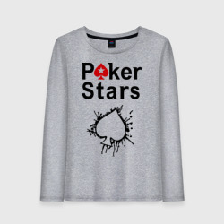 Женский лонгслив хлопок Poker Stars