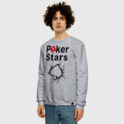 Мужской свитшот хлопок Poker Stars - фото 2