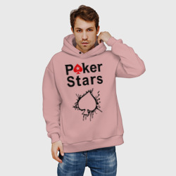 Мужское худи Oversize хлопок Poker Stars - фото 2