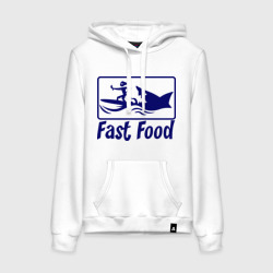 Женская толстовка хлопок Fast food - быстрая еда