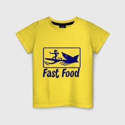 Детская футболка хлопок Fast food - быстрая еда