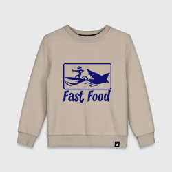 Детский свитшот хлопок Fast food - быстрая еда
