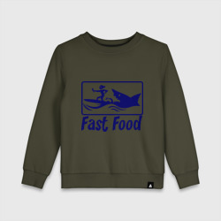 Детский свитшот хлопок Fast food - быстрая еда