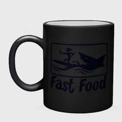 Кружка хамелеон Fast food - быстрая еда - фото 2