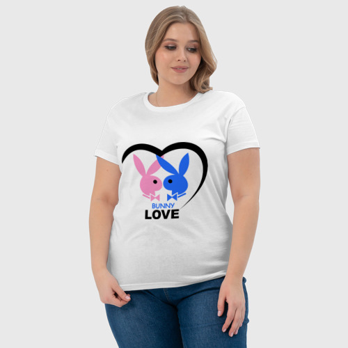 Женская футболка хлопок Bunny Love - фото 6