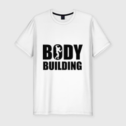 Мужская футболка хлопок Slim Bodybuilding Бодибилдинг