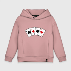 Детское худи Oversize хлопок Четыре туза