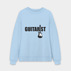 Мужской свитшот oversize без начеса хлопок Гитарист