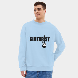 Мужской свитшот oversize без начеса хлопок Гитарист - фото 2