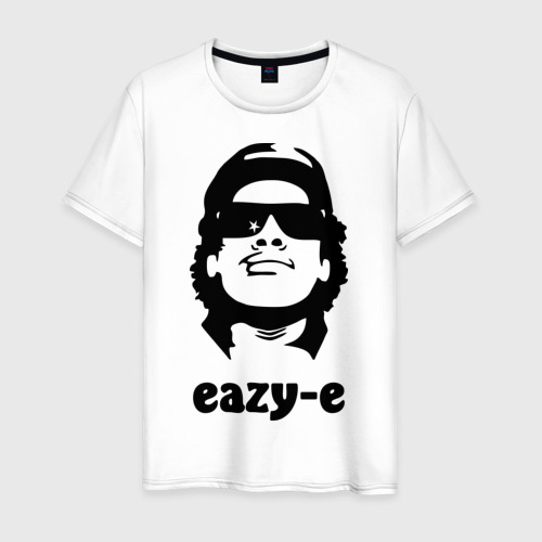 Мужская футболка хлопок eazy-e, цвет белый