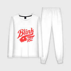 Женская пижама с лонгсливом хлопок Blink 182