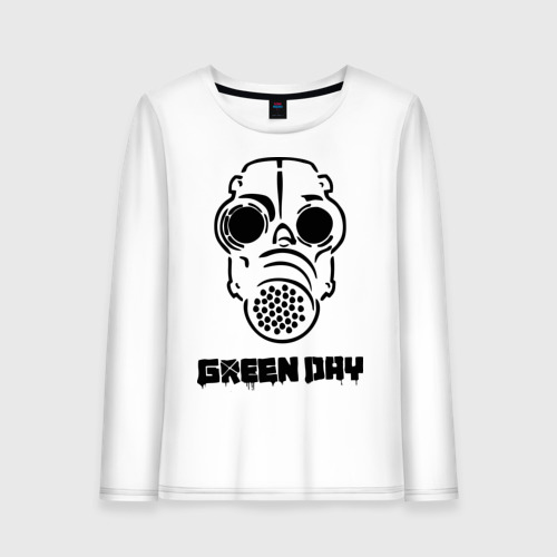 Женский лонгслив хлопок green day, цвет белый