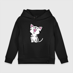 Детское худи Oversize хлопок Милый котенок