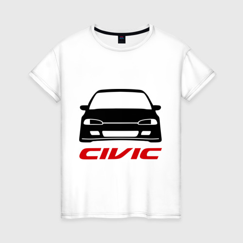 Женская футболка хлопок honda civic