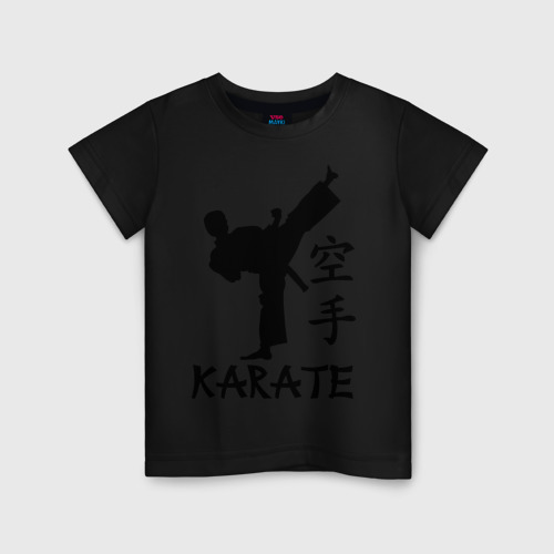 Детская футболка хлопок Karate Карате, цвет черный