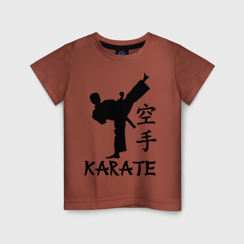 Детская футболка хлопок Karate Карате, цвет кирпичный