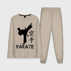 Мужская пижама с лонгсливом хлопок Karate Карате