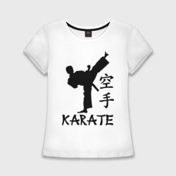 Женская футболка хлопок Slim Karate Карате