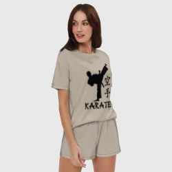 Женская пижама с шортиками хлопок Karate Карате - фото 2