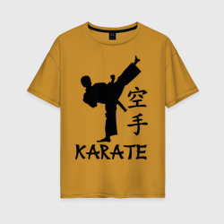 Женская футболка хлопок Oversize Karate Карате