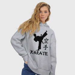 Женское худи Oversize хлопок Karate Карате - фото 2