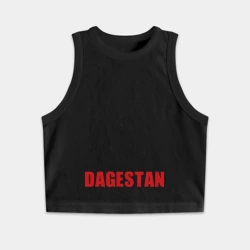 Женская укороченная майка-топ хлопок 05 Дагестан