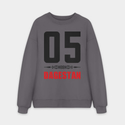 Мужской свитшот oversize без начеса хлопок 05 Дагестан