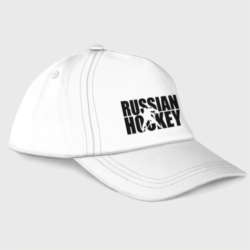 Бейсболка Russian Hockey Русский хоккей, цвет белый